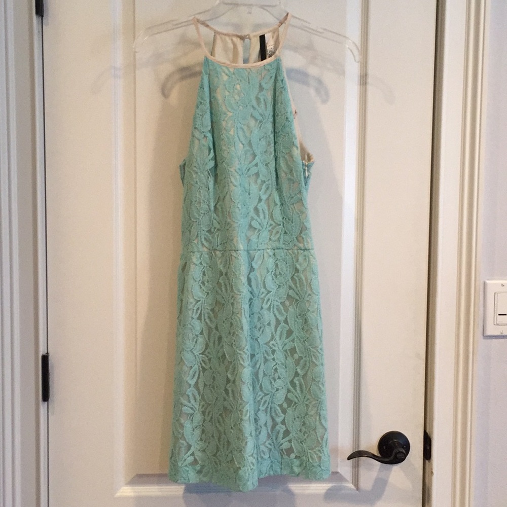 Kensie Blue Lace Dress
